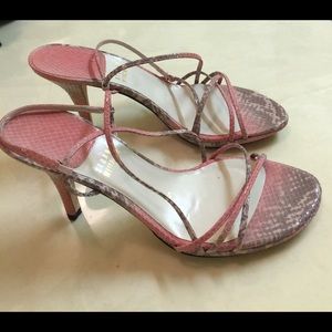 Stuart Weitzman pink leather sandals 7,5